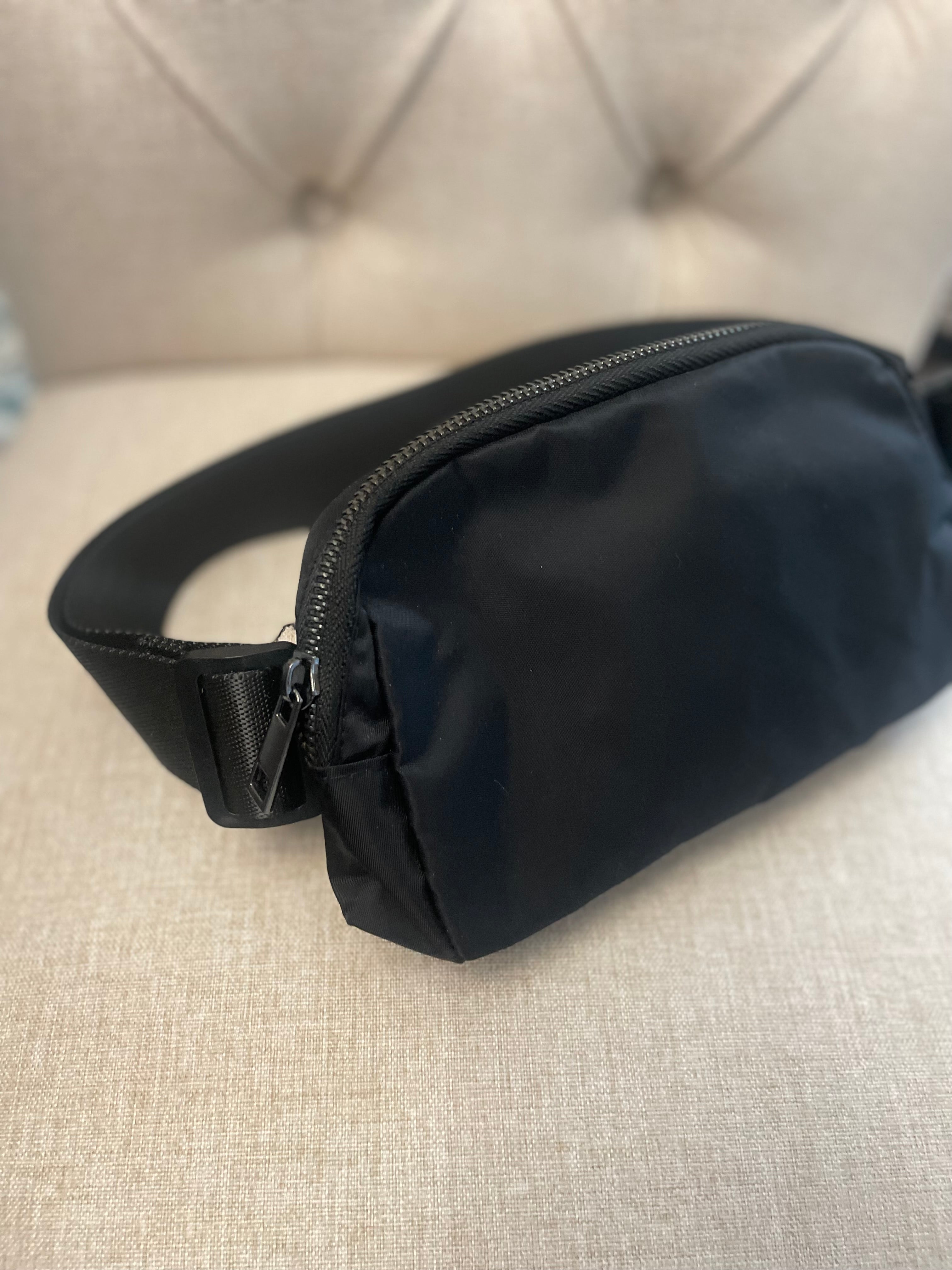 Black Crossbody Belt Bag