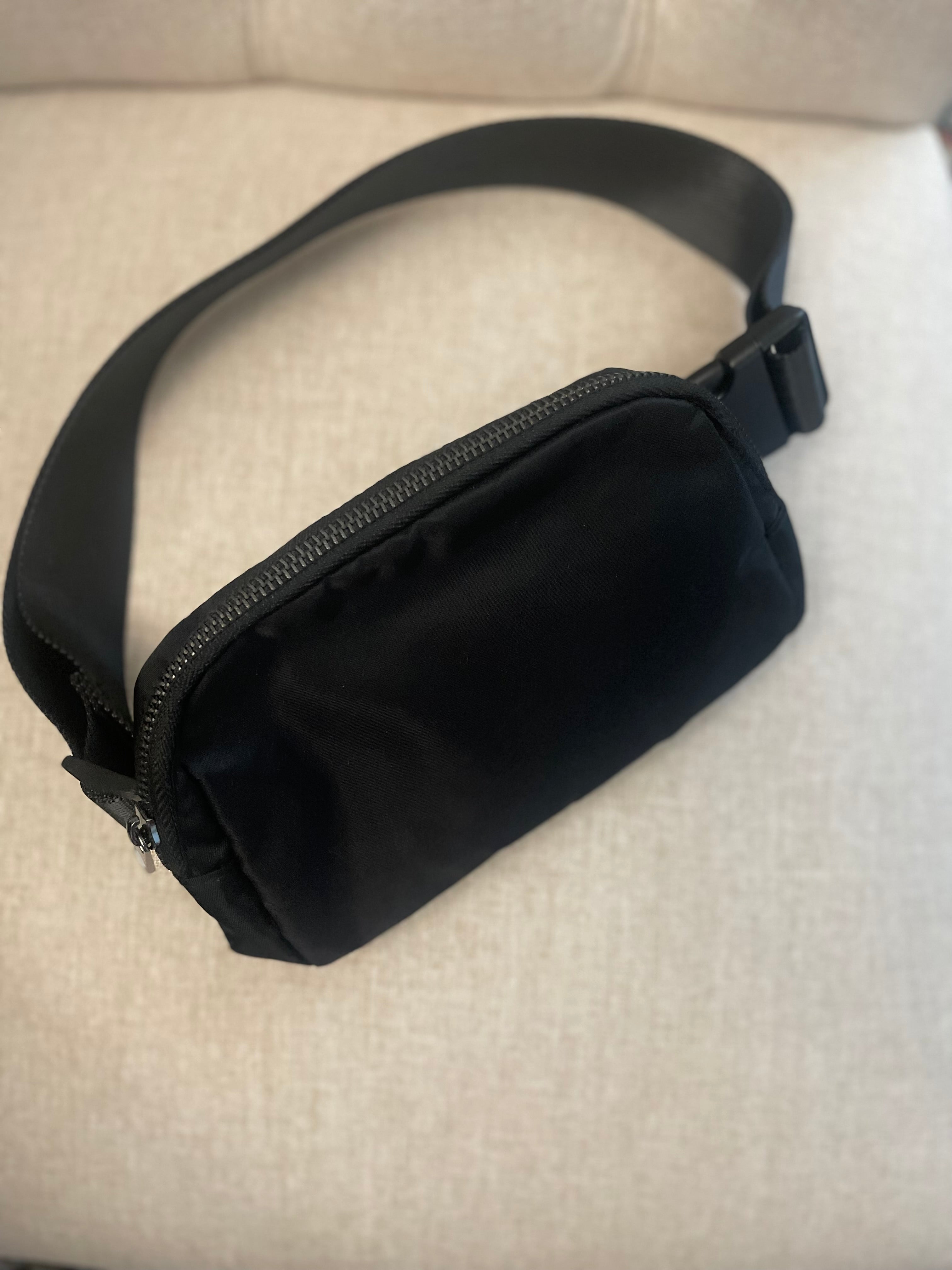 Black Crossbody Belt Bag