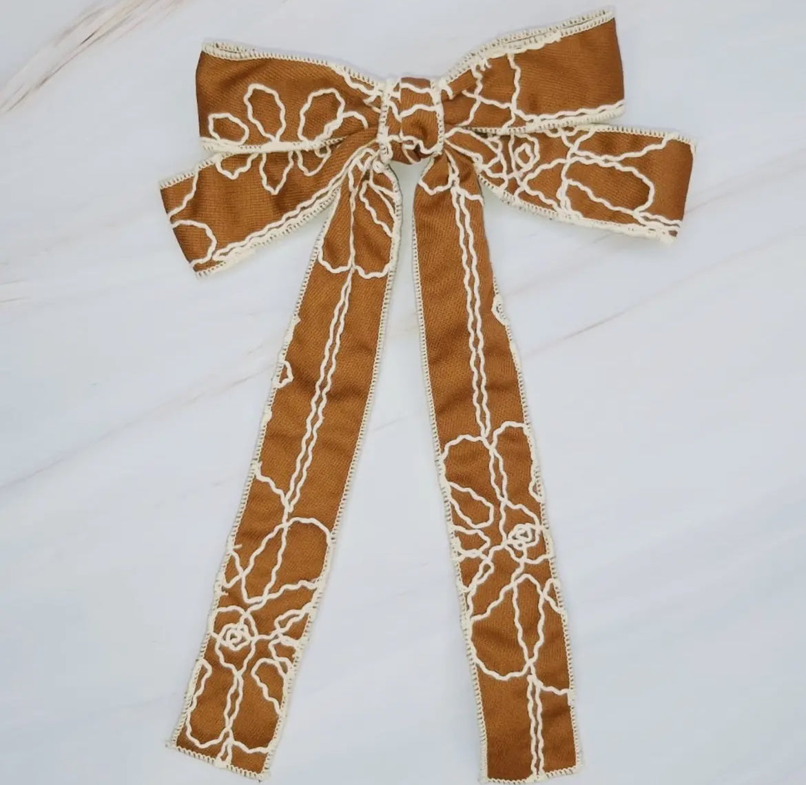 Artful Stitch Bow Hair Clip
