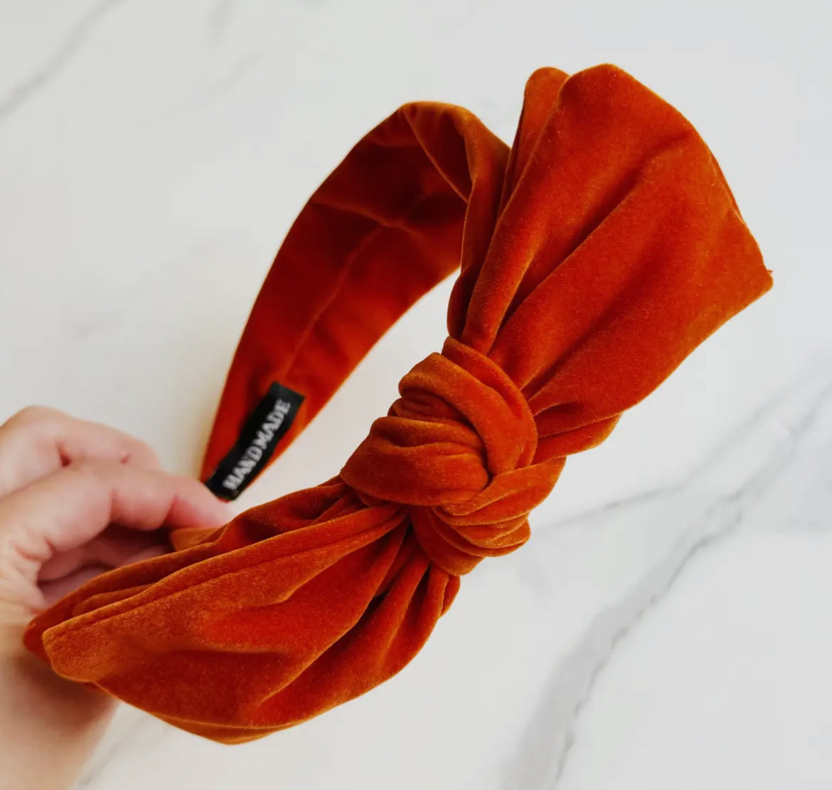 Structured Velvet Bow Headband
