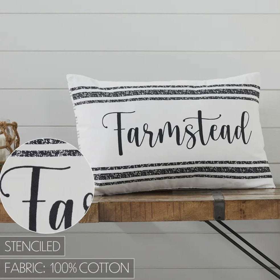Sawyer Mill Black FARMHOUSE pillow