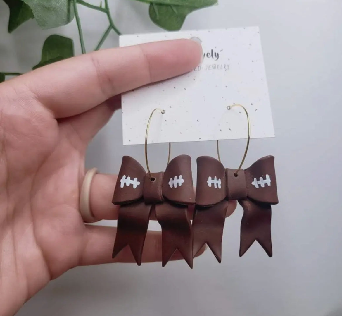Big Bow Football Hoops