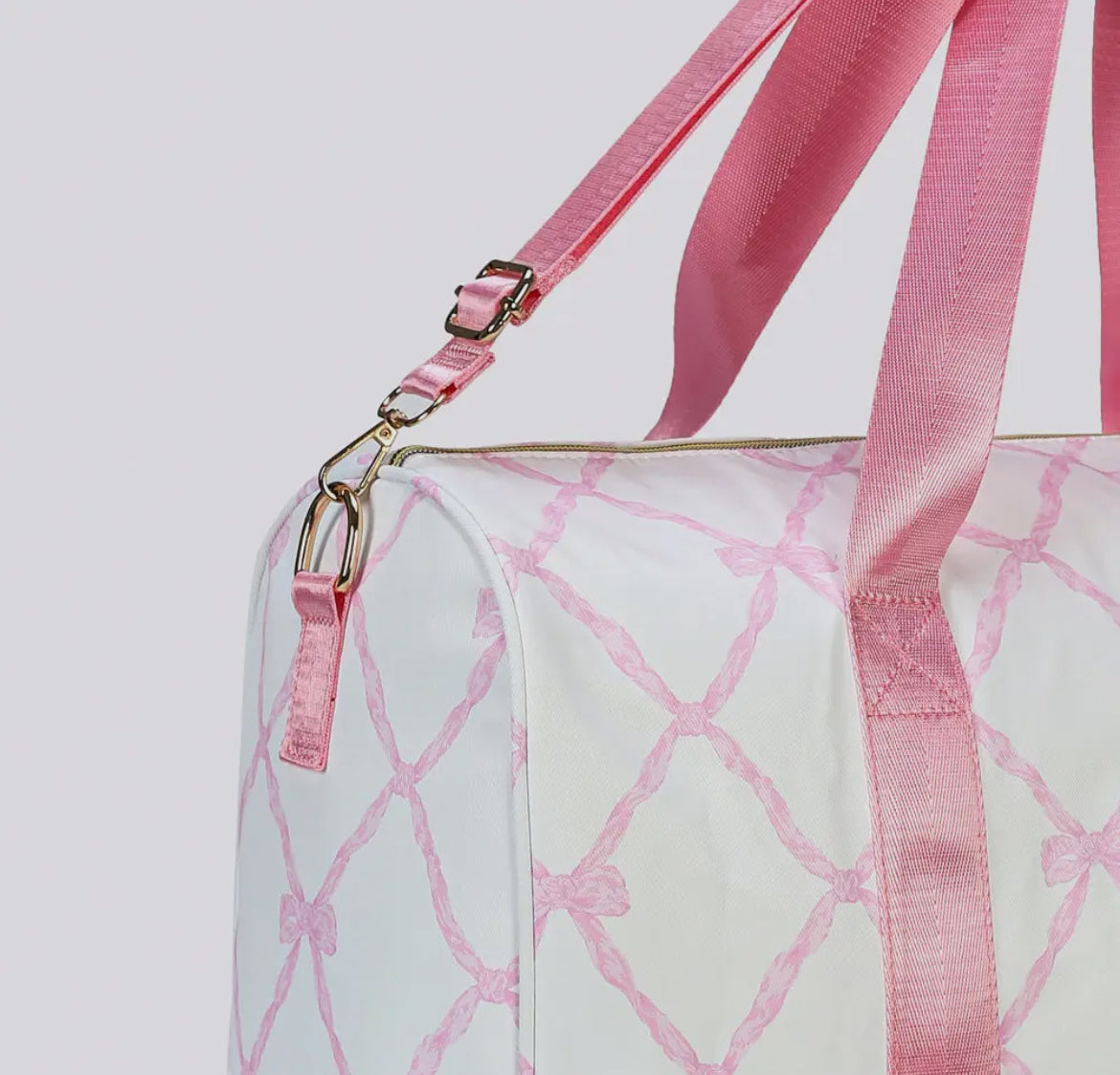 Pink Bow Printed Duffle Bag *preorder*