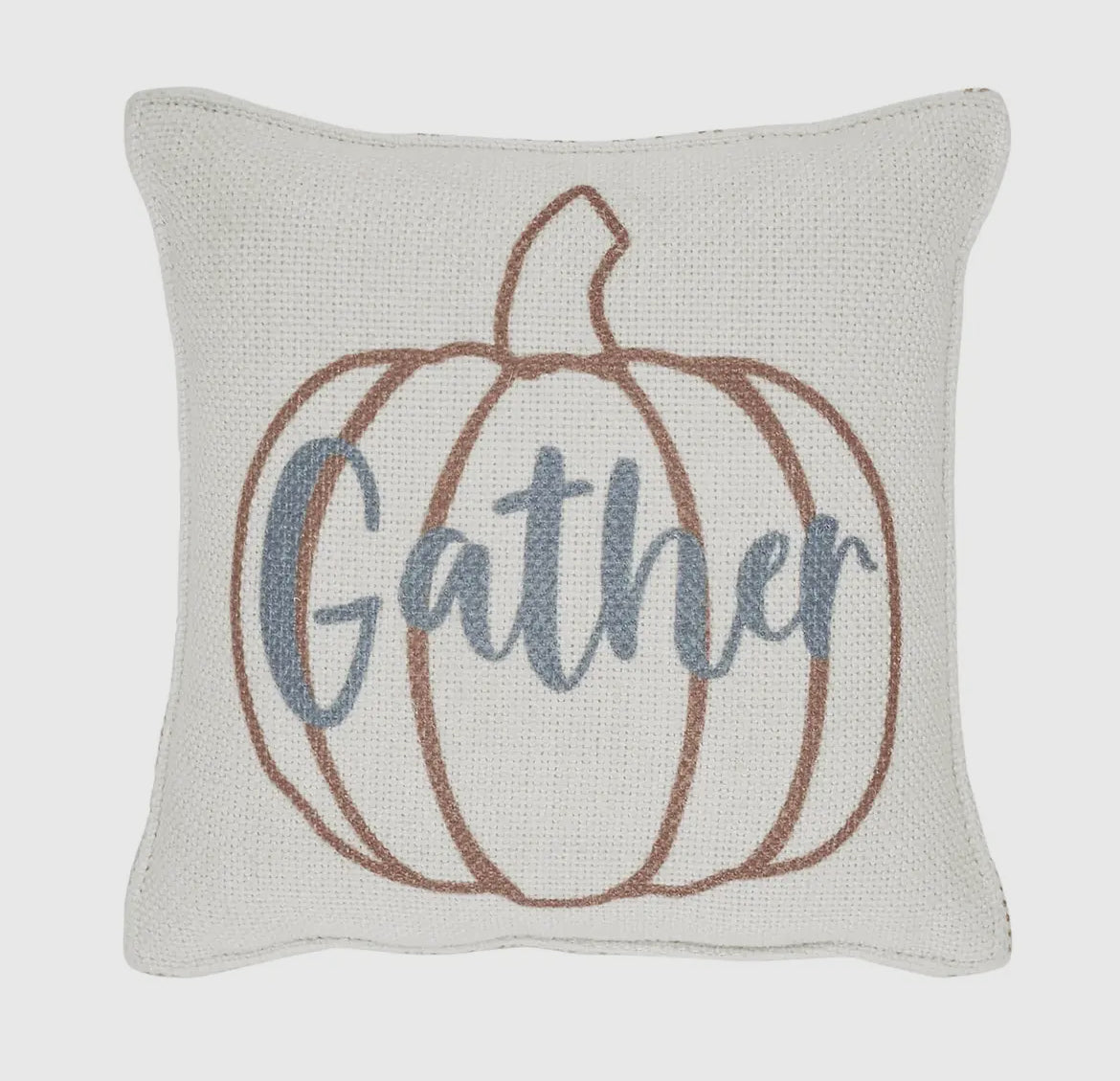 Bountiful Pumpkin Gather Pillow 6x6