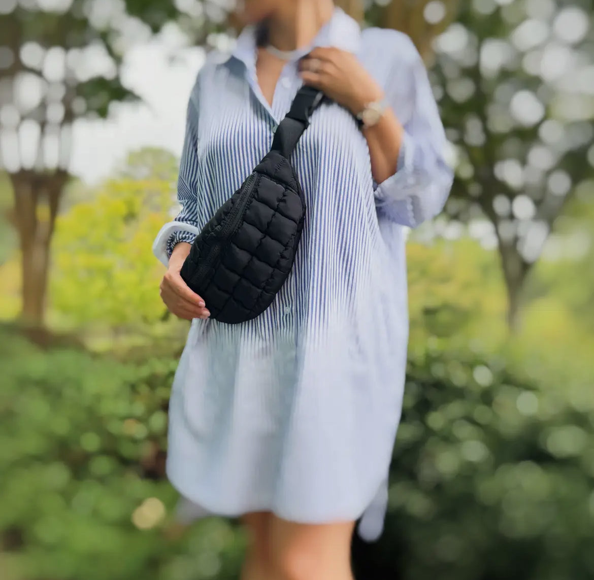 Perfect Puffy Banana Shape Sling Bag