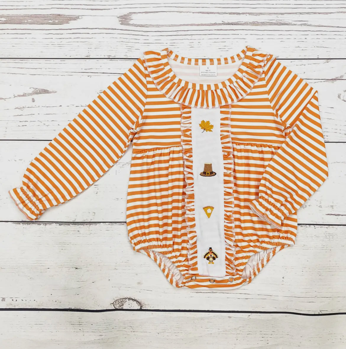 Baby Turkey Printed Thanksgiving Bubble  *preorder*