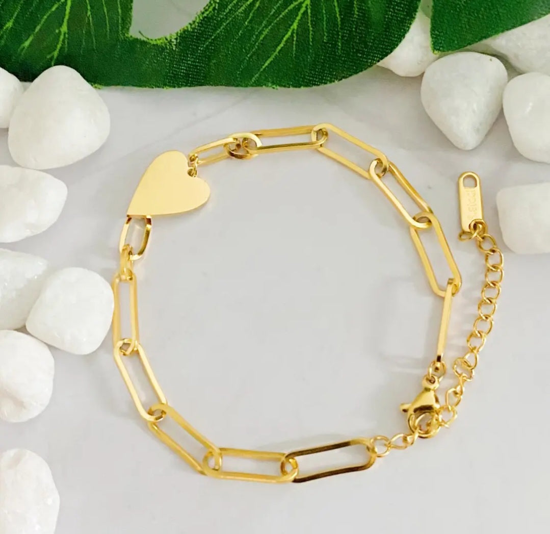 You Are My Side Heart Bracelet