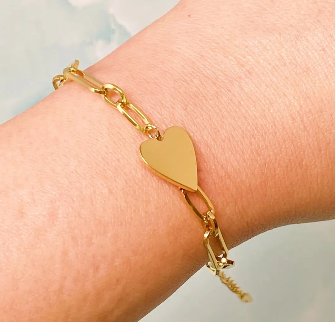 You Are My Side Heart Bracelet