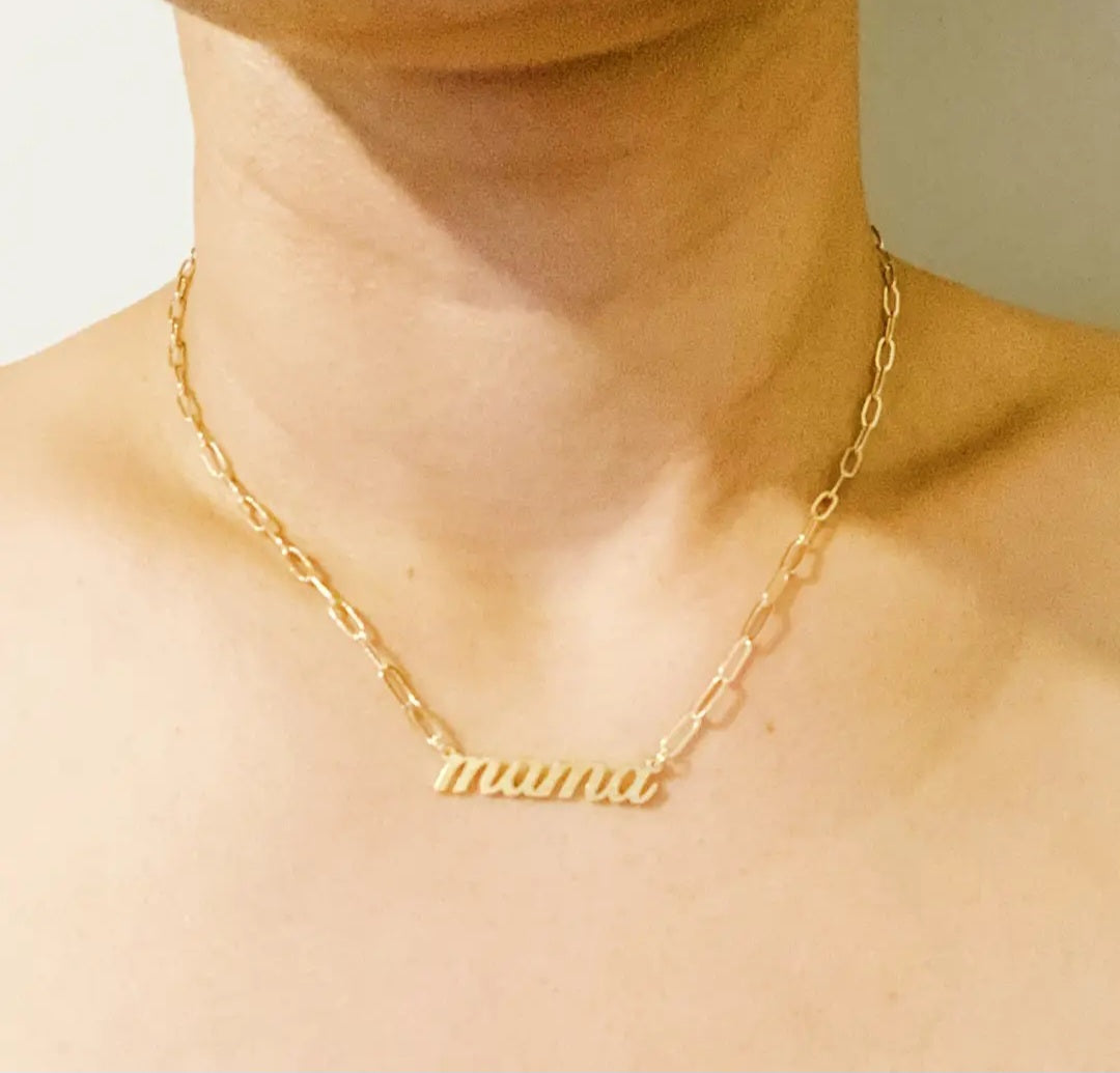 Mama Link Chain Necklace