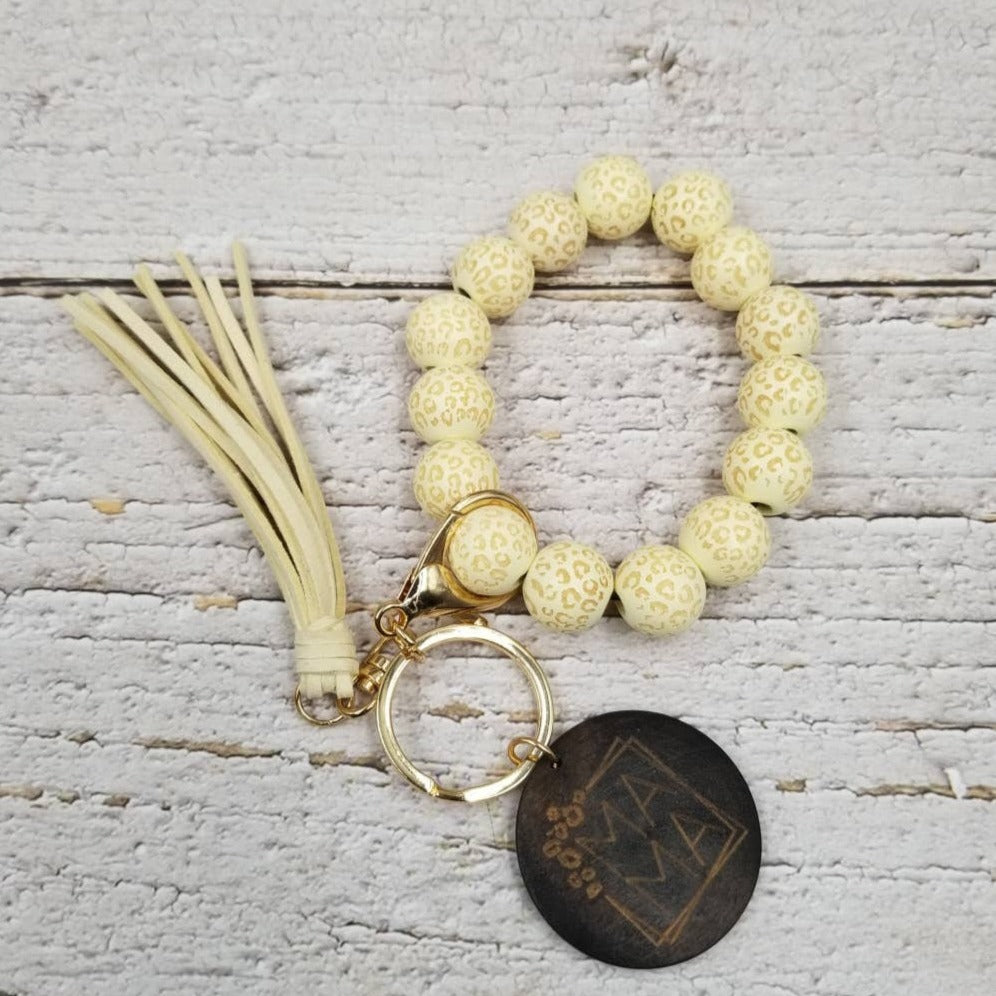 Mama Bead Bracelet Keychain