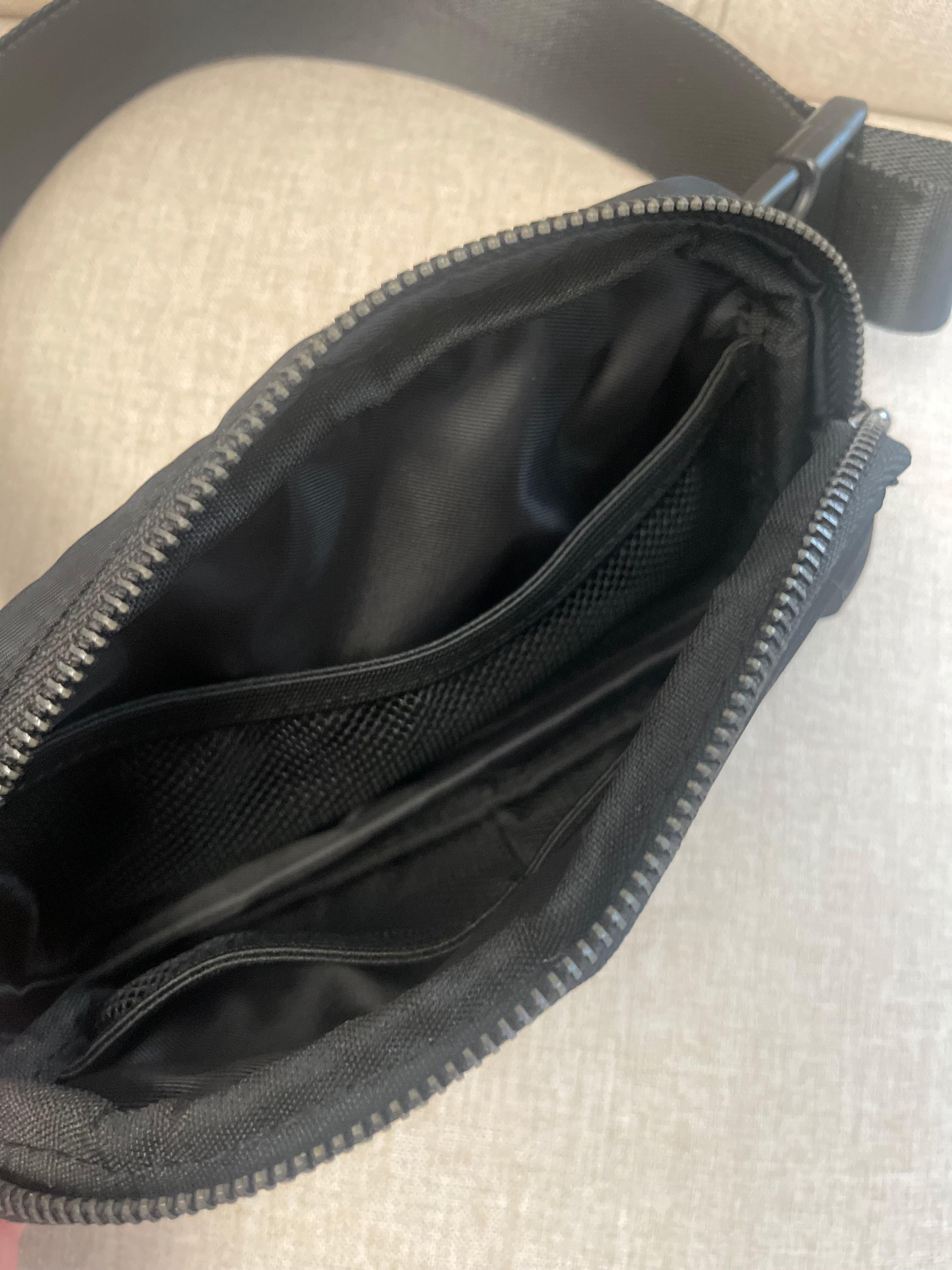 Black Crossbody Belt Bag