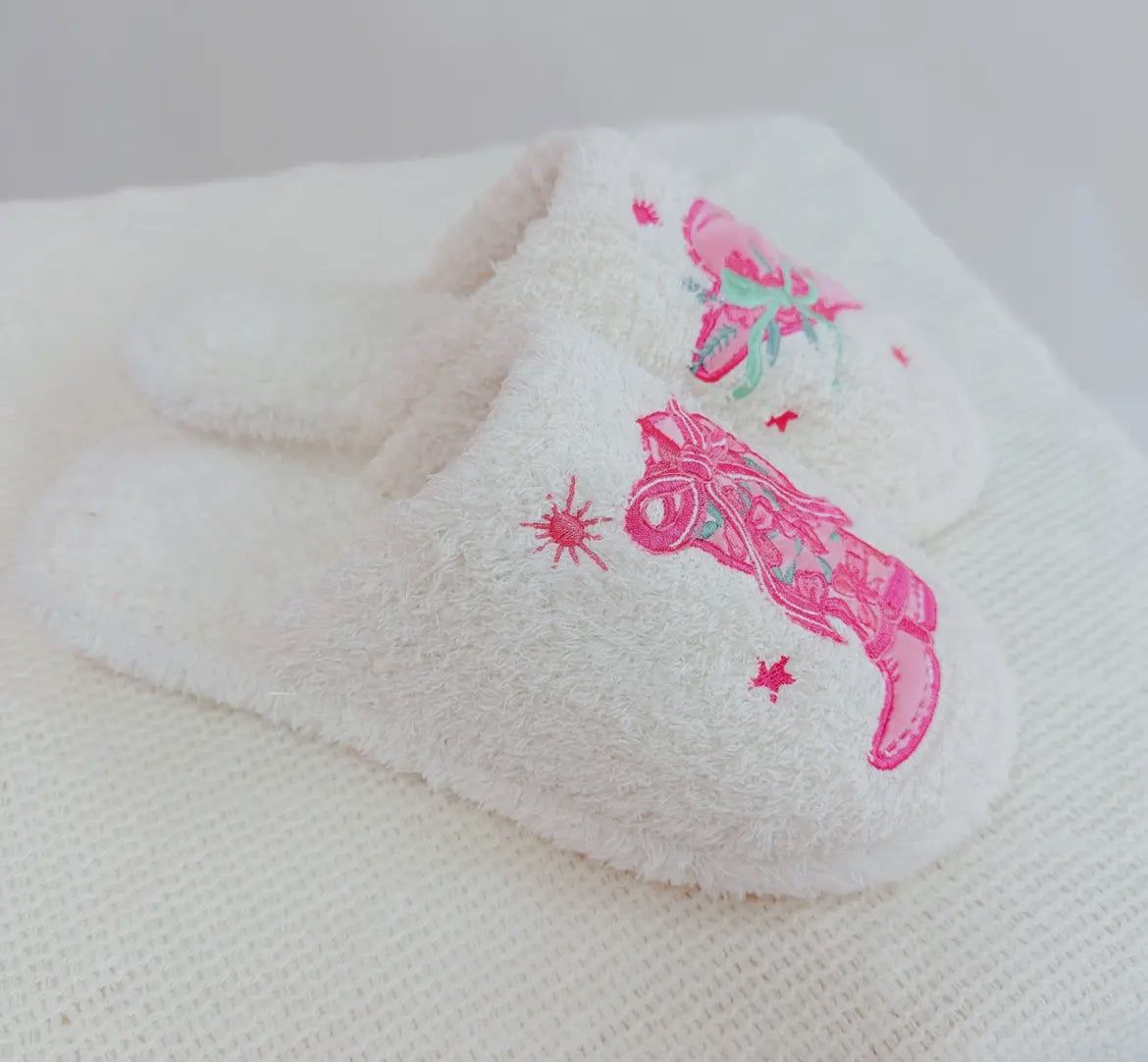 Western Whimsy Coziest Lounge Slippers