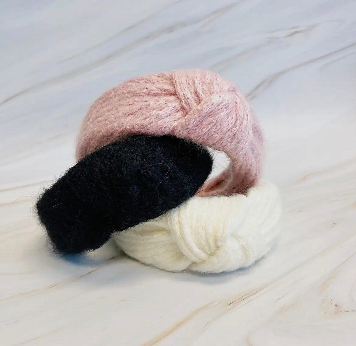 Cabeled Knit Knotted Headband