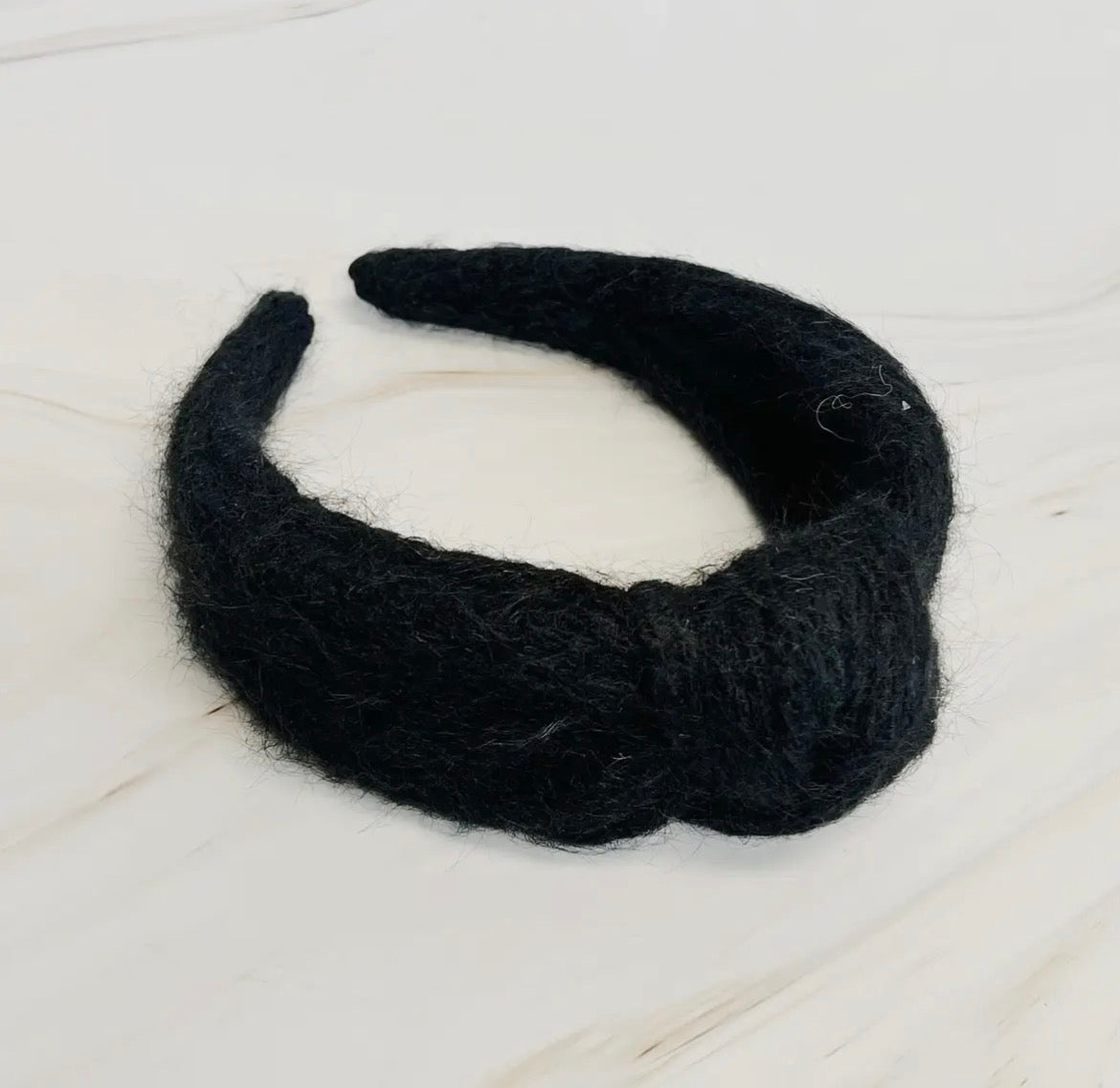 Cabeled Knit Knotted Headband