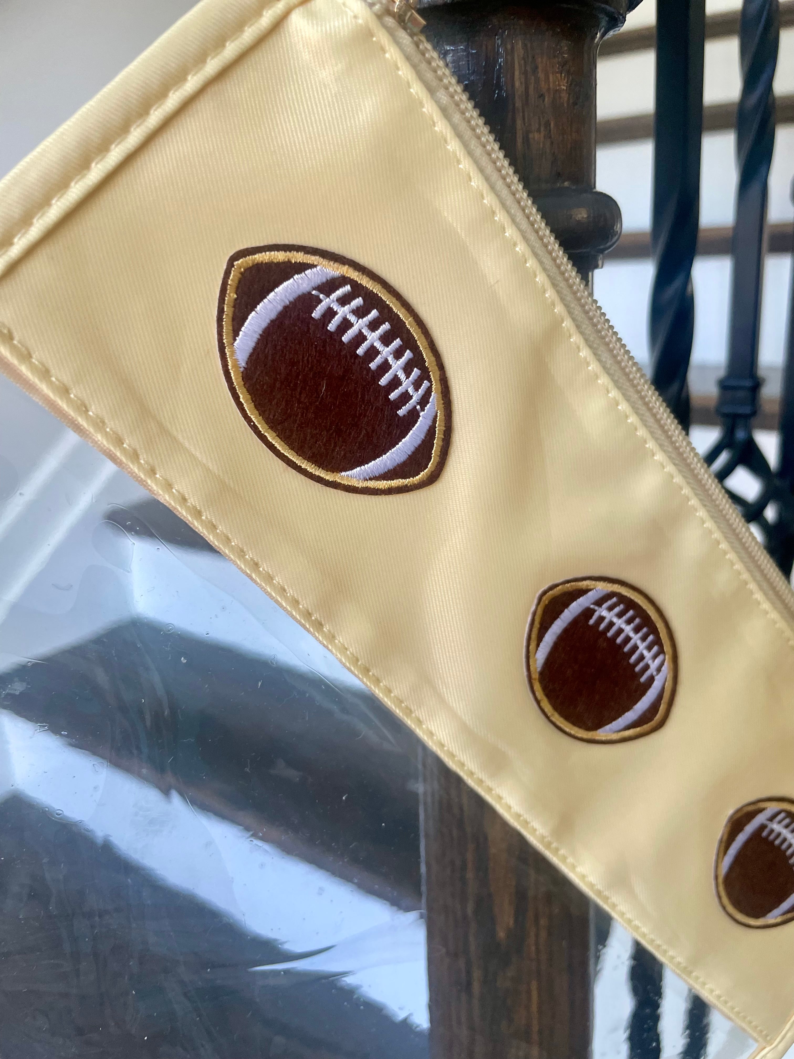 Varsity Letter Clear Zipper Pouch