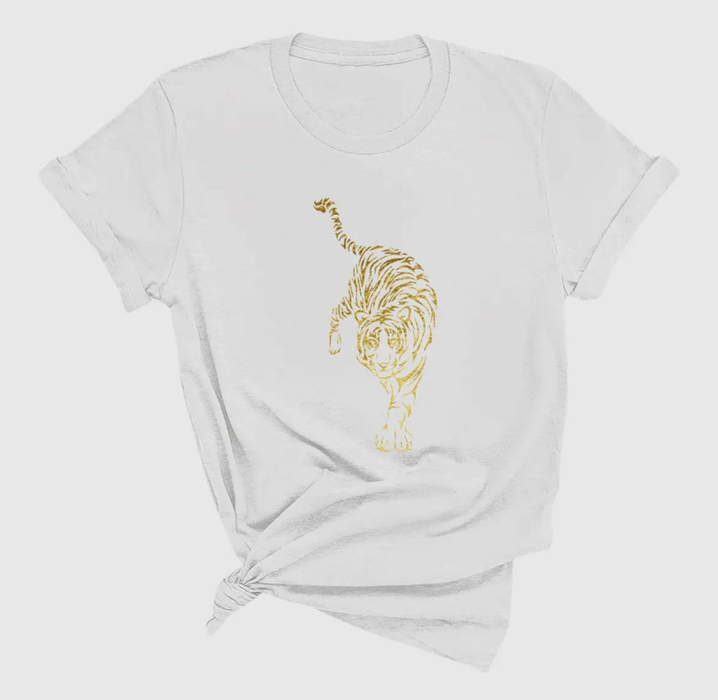 White Gold Tiger T-shirt