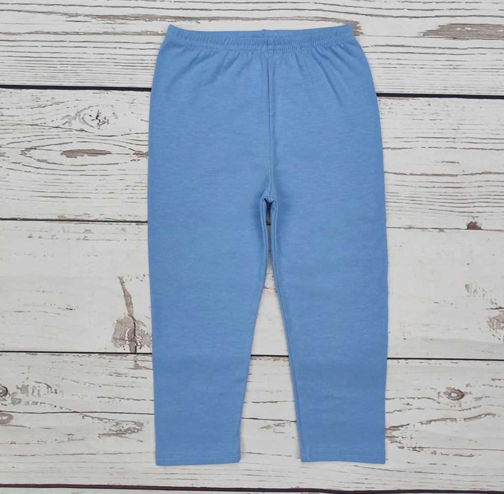 Girls Blue Bow Printed Legging Set *preorder*