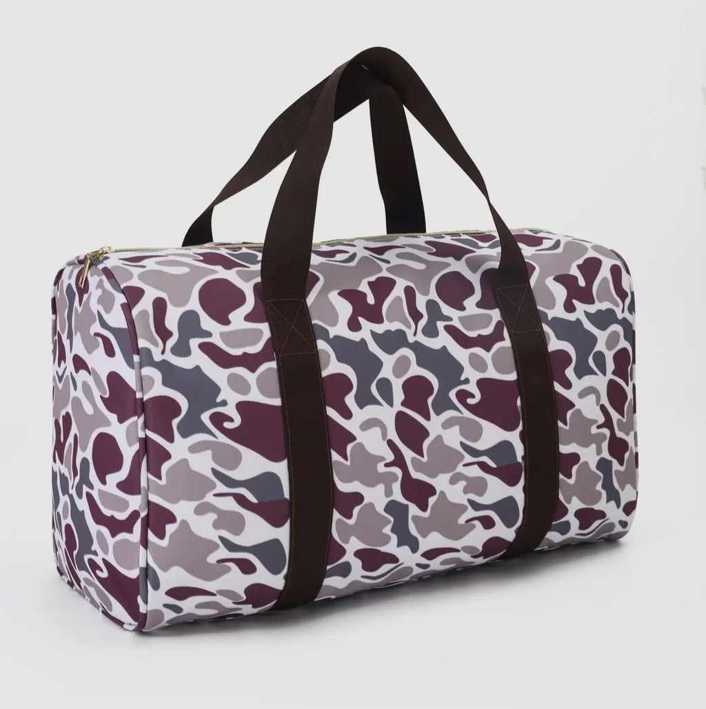 Camo Print Duffle Bag *preorder*
