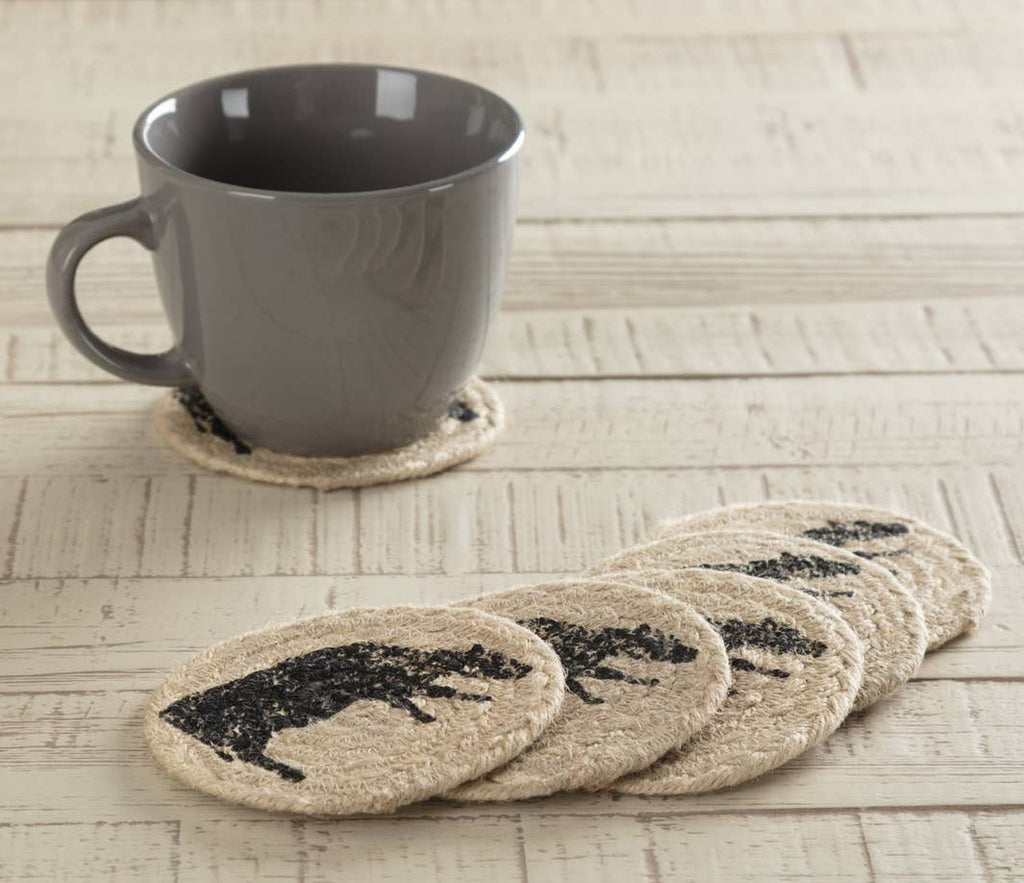 Cow Jute Coaster Set